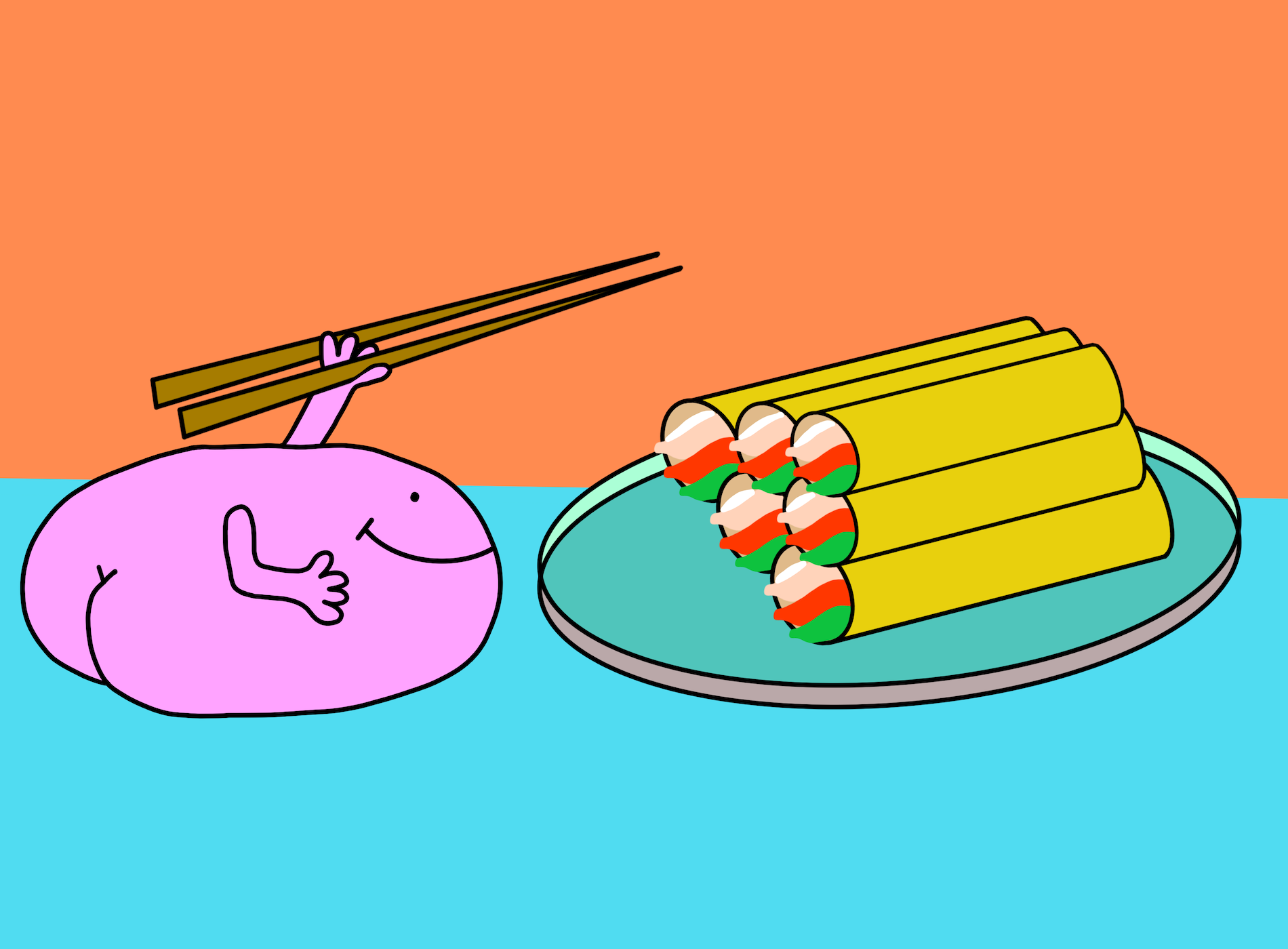 As much sushi as I want 🍑